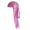Silk-Style Elastic Knitted Long Tail Headscarf Turban