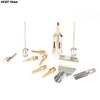 High Quality 5/6pcs Butane Gas Soldering Iron Kit Welding Kit Torch Pen Tool Copper+Iron Gas Welding Kit Gas Soldering Iron Head