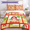 3pcs Custom Name Animals Bedding Set Duvet Cover Closure Includes 1 Duvet Cover & 2 Pillowcases, Soft and Comfortable for All Seasons.