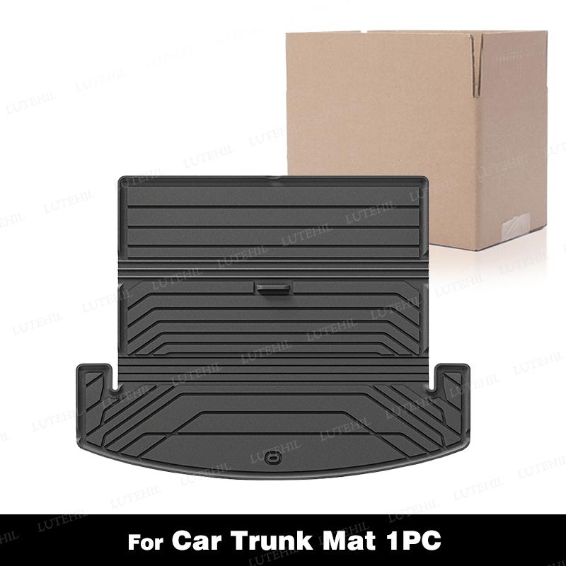 For Hyundai Santa Fe(Fuel) 2025-on All-Weather TPE Floor Mat Trunk Mat Carpet Cover Automotive Interior Accessories