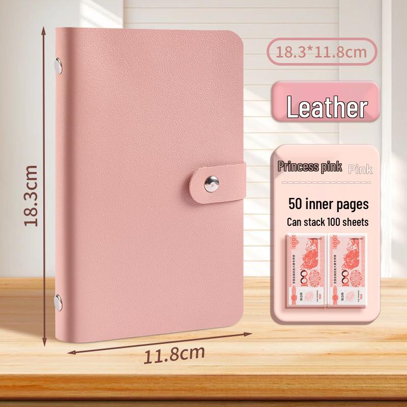 International Currency and Coin Collection Album with Money Clip and Ledger