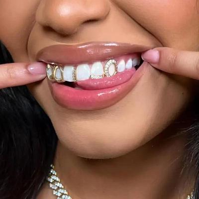 Hollow Bar Double-Color Braces: Hip-Hop Streetwear Accessory with Gold Cool Heart and Versatile Style