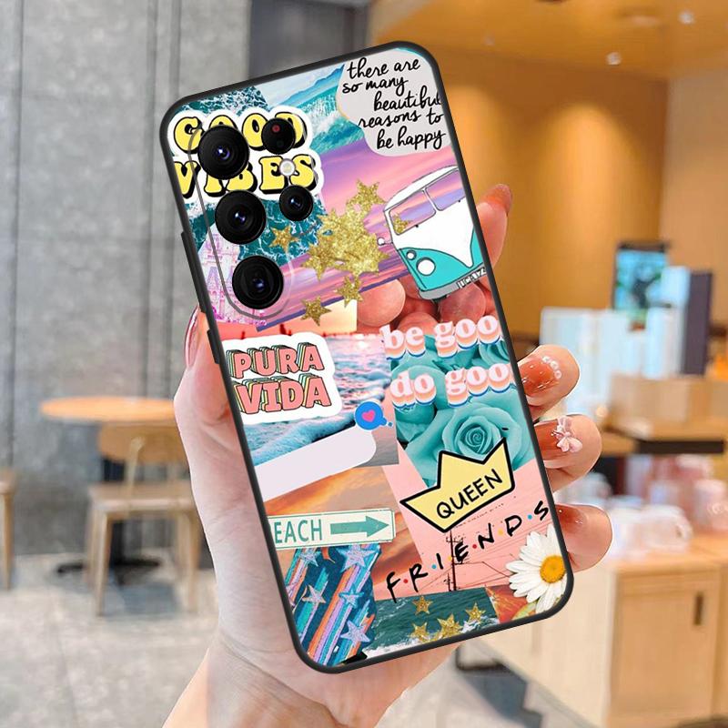 

Beach Vibes Phone Case For Samsung Galaxy S25 S24 S23 S21 S20 S22 Ultra S9 S10 Plus S25 FE Back Cover Galaxy S24 Plus