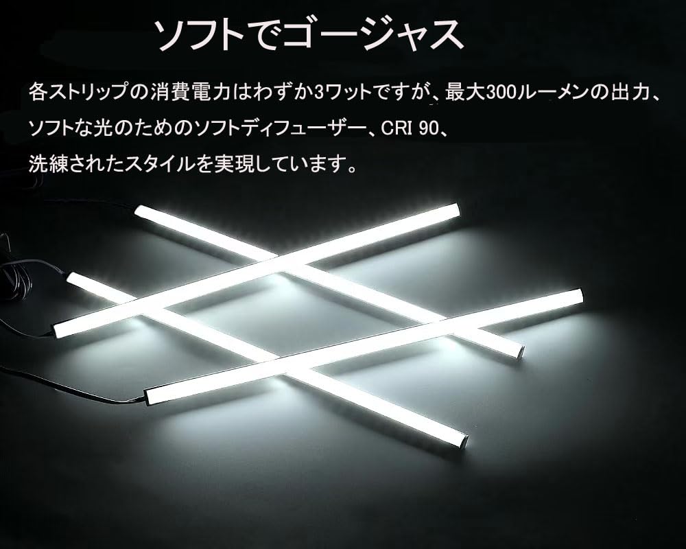 Figure Lights, Indirect Lighting, Easy Installation, for Glass Cases/Collection Cases/Display Cases/Kitchen/Bookcases/Shop Decoration, Cabinet Lights