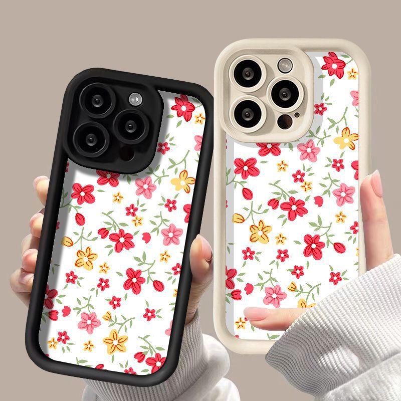 Color Floral Application iPhone17 Mobile Phone Case Apple 17promax All-inclusive 13/12 Anti-drop 14 Protective Case