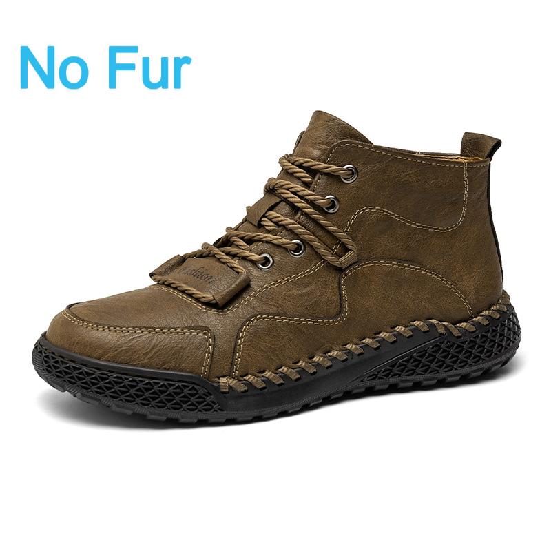 Fashion Handmade Leather Casual Men Shoes Design Sneakers Lightweight Breathable Versatile Men Outdoor Walking Shoes Plus Size 38-46