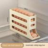 4 Tier Fridge Egg Rack Automatic Rolling Egg Holder Storage Box Container Kitchen Refrigerator Egg Dispenser Fridge Organizer