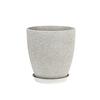 Marble Pattern Surface Modern Design Environment-friendly PP Plastic Customized Color Home Gardening Plant Pots Outdoor Indoor