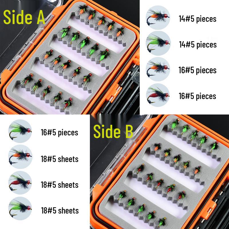 White Strip Fishing Rig: Micro Lure Baits, Mosquito Fly Hooks, Feather Lure, and Imitation Melon Seed Bait