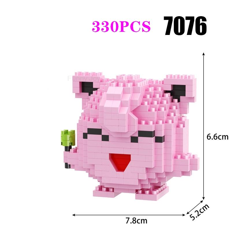 Funny Pokemon Building Blocks Assembly Anime Picachu Charizard Doll Blastoise Bulbasaur Gengar Pokémon Bricks Toy for Kid Gift