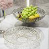 High-Footed Fruit Plate Household Living Room Coffee Table Light Luxury High-End Drain Fruit Basin Candy Snack Plate