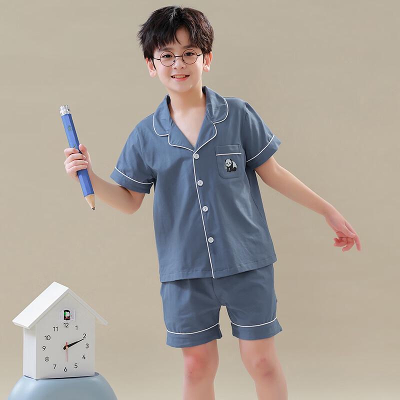 Hengyuanxiang Boys' Summer Cotton Pajama Set