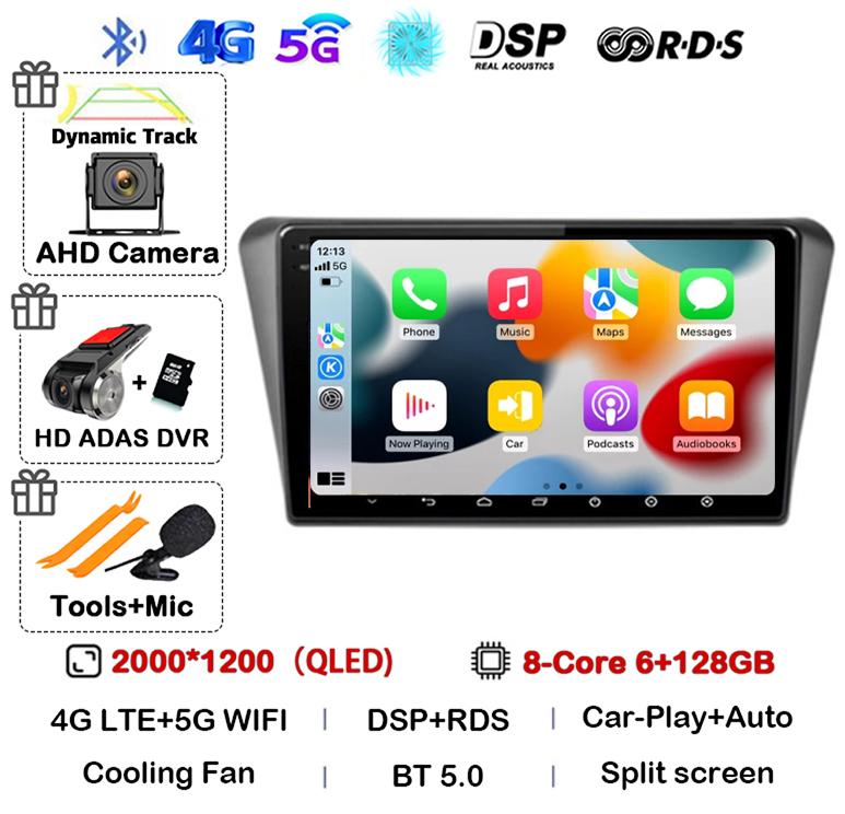 Android 14 Auto Carplay WIFI+4G For Peugeot 408 2014 2015 2016 2017 2018 GPS Car Radio Multimedia Video Player Stereo 360 Camera