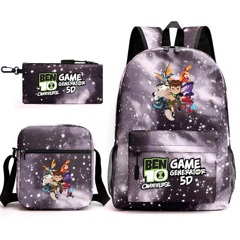 Hacker Junior Trend Starry Sky School Bag Three-piece Set