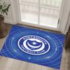 Portsmouth FC Design Crystal Velvet Carpet Cozy Non?Slip Printed Rug For Bedroom Living Room Entrance