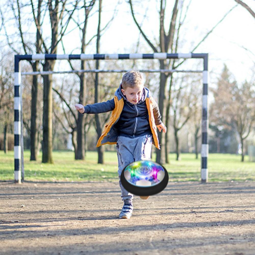 Air Power Hover Ball with LED Light and Foam Bumper Indoor Outdoor  Air Floating Soccer Ball Floating Soccer for Boys Girls