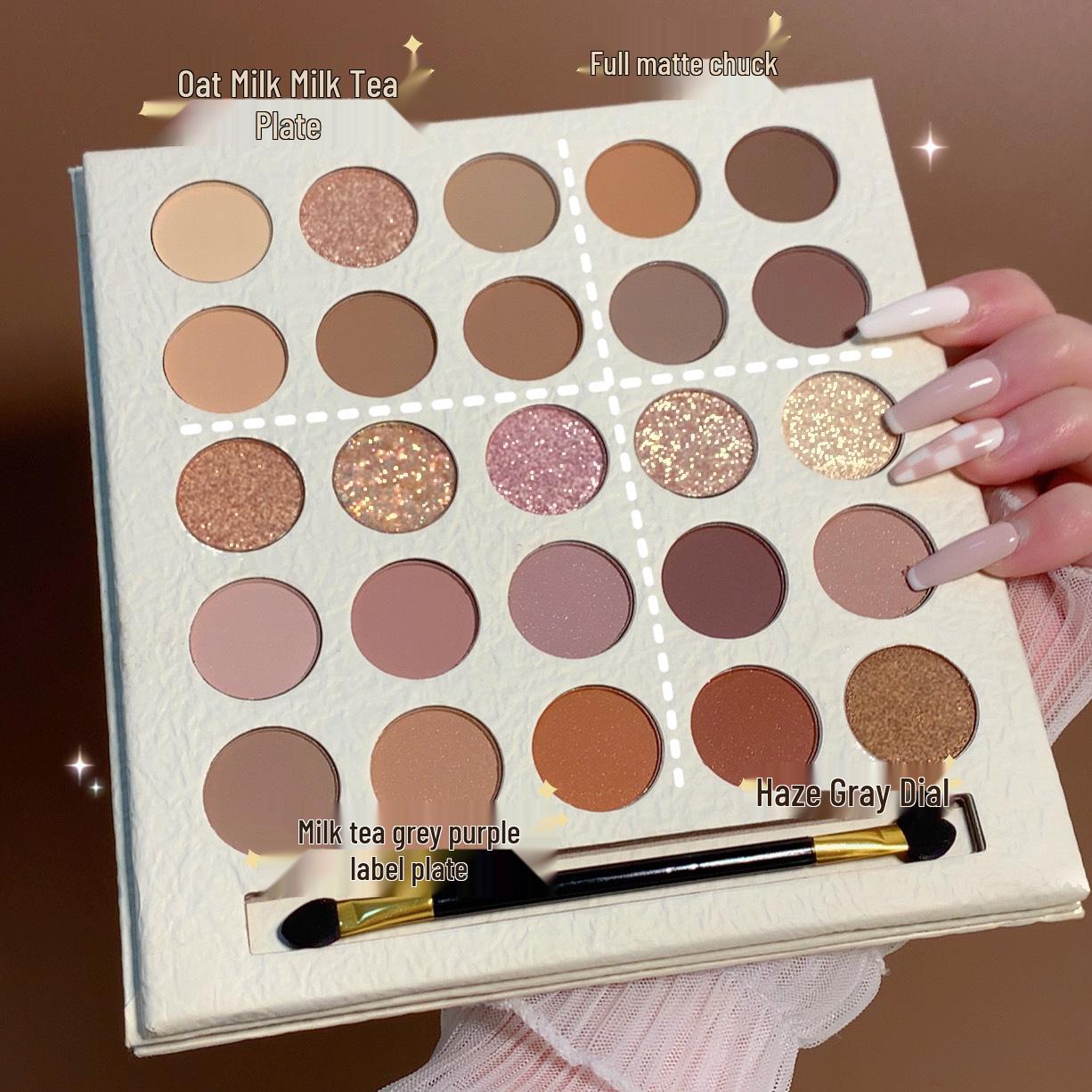 

Палетка кремовых теней для век 25 цветов: Матовый, Мерцающий, Мелкий глиттер, Землистые тона, Многофункциональный для студентов.