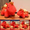 Horse Plush Doll Keychain Chinese Zodiac Year of The Horse Plushie New Year Mascot Ornament for Good Luck Blessings