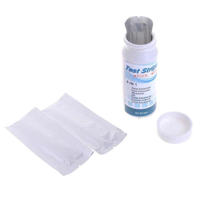 6 In1 Swimming Pool Ph Chlorine Spa Bromine Acid Test Strip Cyanuric Alkalinity