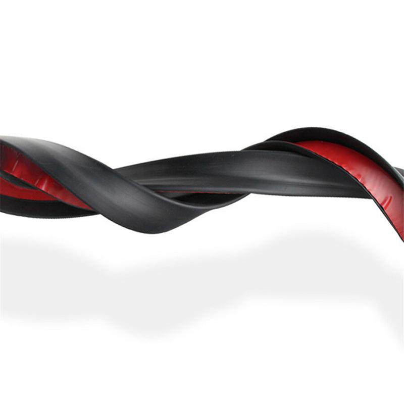 2Pcs 1.5m Universal Fender Flares Black Car Wheel Fender Extension Moulding Flares Trim Strip Edge Car Wheel Eyebrow