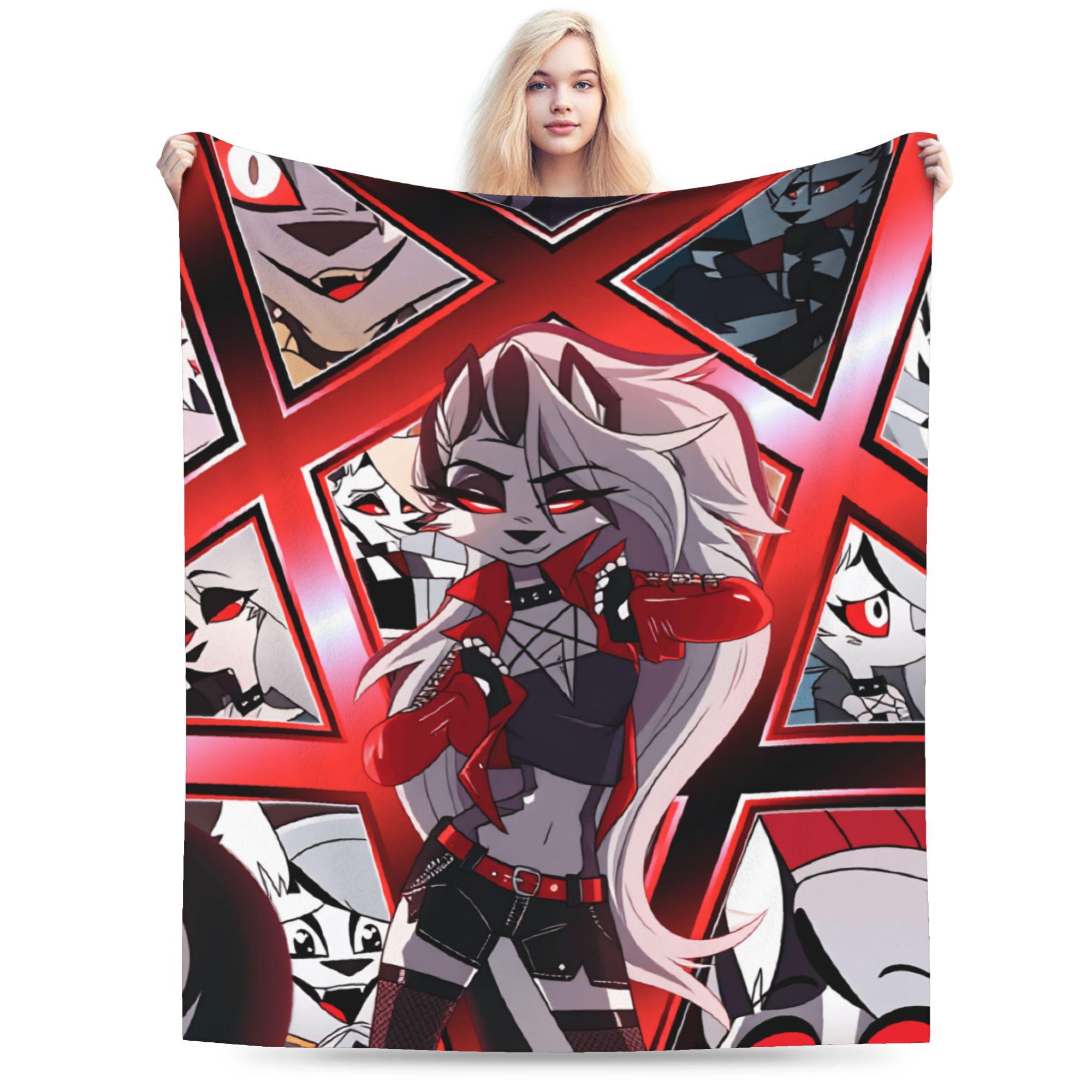 Stolas x Blitz Plush Blanket Girls Boys Helluva Boss Flannel Bedding Throws For Outdoor Soft Custom Quality Bedspread Gift 30x40in