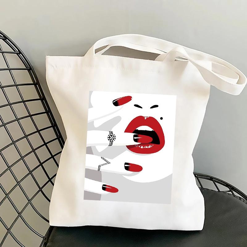 I Do Nail What Is Your Superpower Print Shopper Bag Women Harajuku Book Bag Fashion Large Foldable Shopping Bags Female Tote Bag