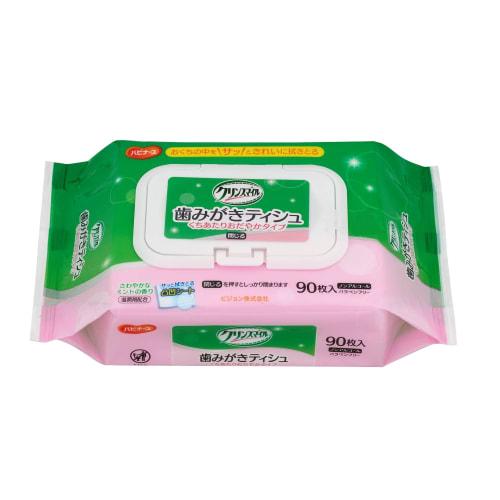 

Habinurse Clean Smile Toothbrushing Tissues, Gentle on the Mouth, 90 Sheets, Non-Alcoholic, Refreshing Mint Scent, For Adults, Elderly Care, Emergency