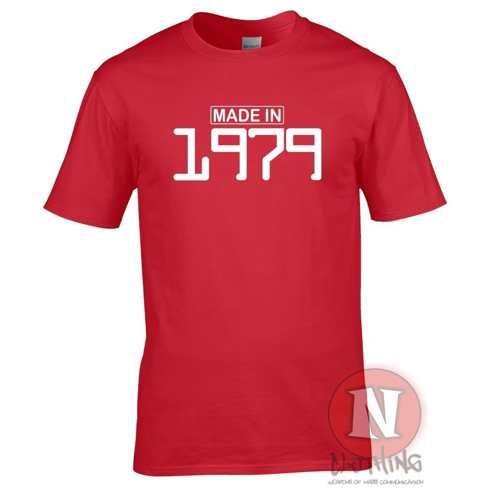 Made In 1979 TShirt Birthday Present Gift Celebration Funny Party Teeshirt