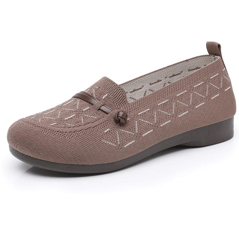 Spring Shoes Women New Lightweight Flat Shoes Middle Aged Elderly Mothers Breathable Soft Sole Women Casual Shoes