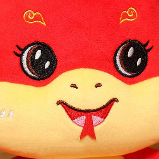 Lalka pluszowa wąż 2025 Rok węża pluszowa zawieszka ze smyczą kreskówka