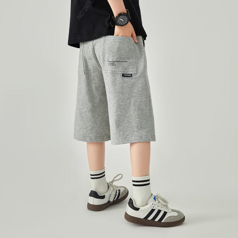 Duoduojia Boys' Summer Cotton Knit Sport Capri Shorts