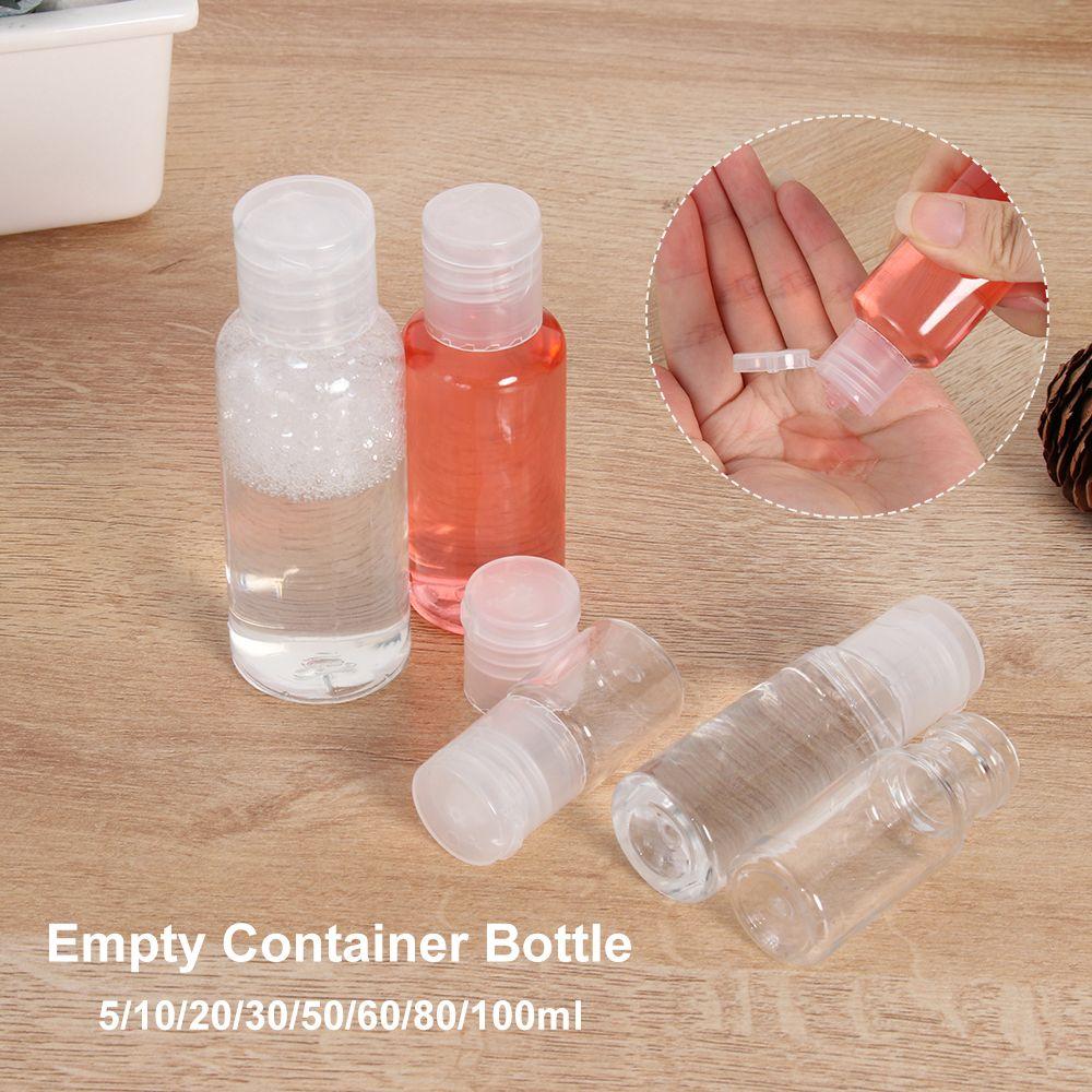 5-100ML Plastic Makeup Shampoo Bottle Empty Container Bottle Lotion Jar Refillable