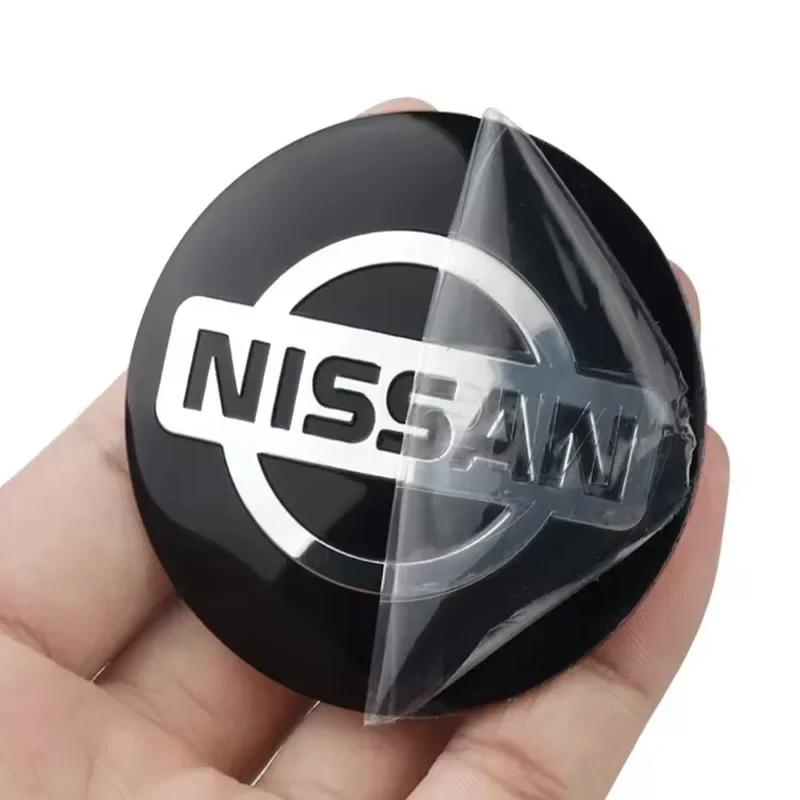 Nissan 4 Stück 56MM Auto Radnaben-Mittelkappen Aufkleber Für Nissan Nismo TiidaT Teana GTR 350Z 370Z 240SX Juke Note Versa