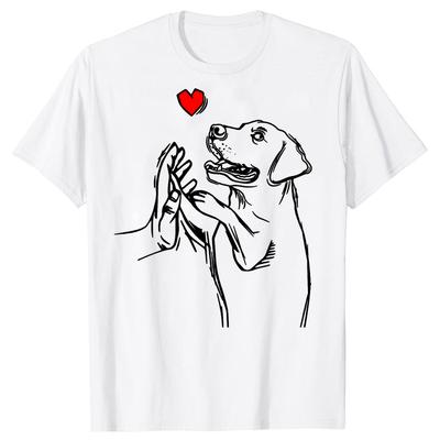 Láska k labradorskému retrívrovi Zlatý Černý Lab Táta Máma Tričko Milovník psů Streetwear Krátký rukáv Domácí zvíře Zvíře Narozeninové dárky Tričko Pánské