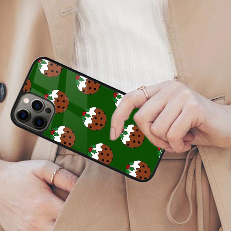 Christmas Pudding Magnetic Phone Case For APPLE iPhone 17 Air 16 14 13 12 Pro Max 15 Plus Wireless Charge With MagSafe Cover