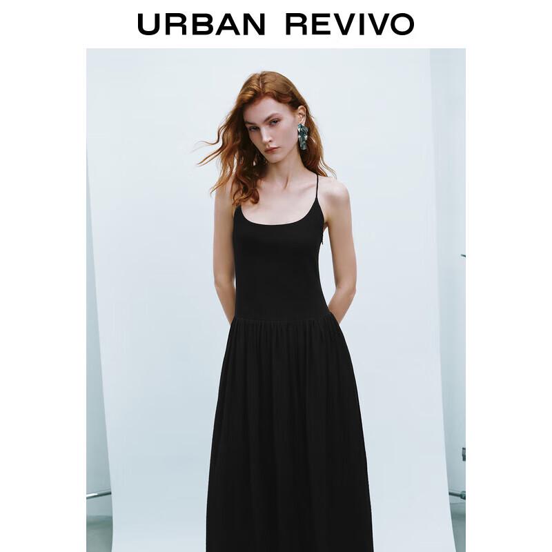 

Женское платье макси А-силуэта с открытой спиной и бретелями L