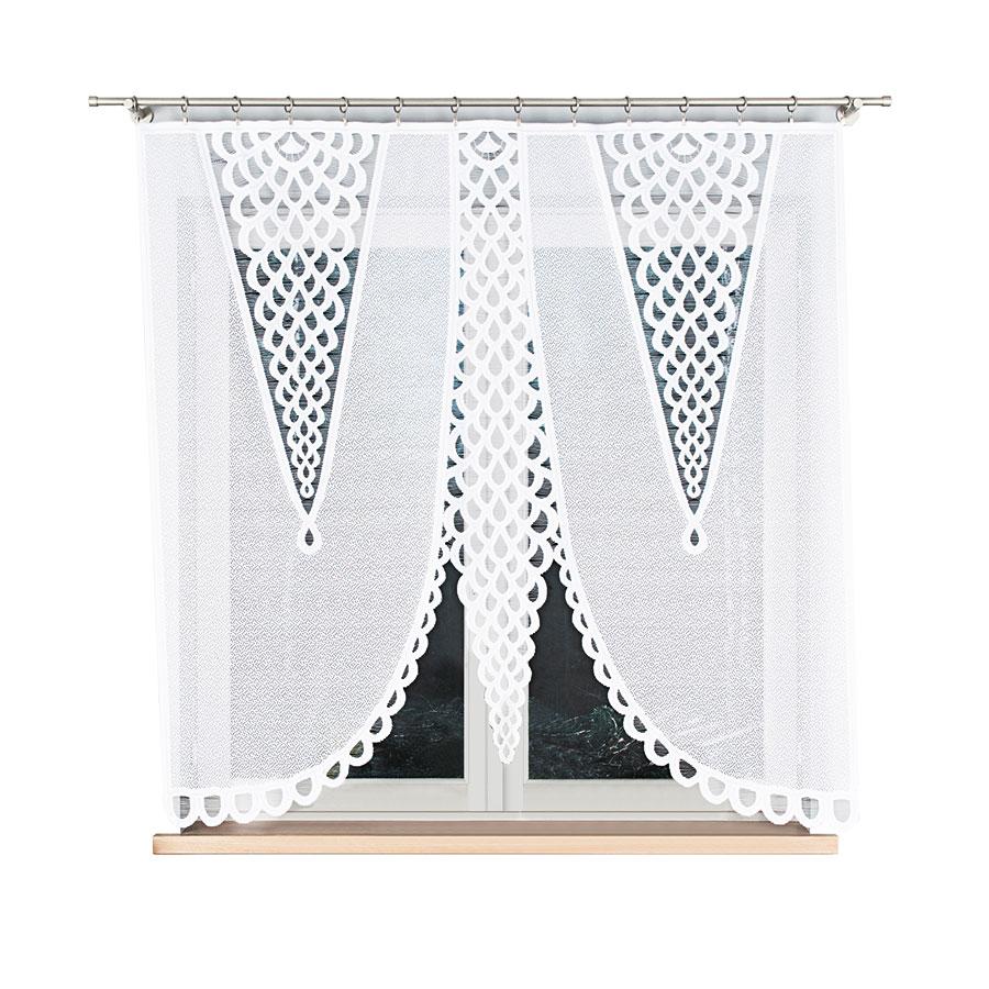 ERYKA - Ready-made jacquard panel - 160x160 cm - white
