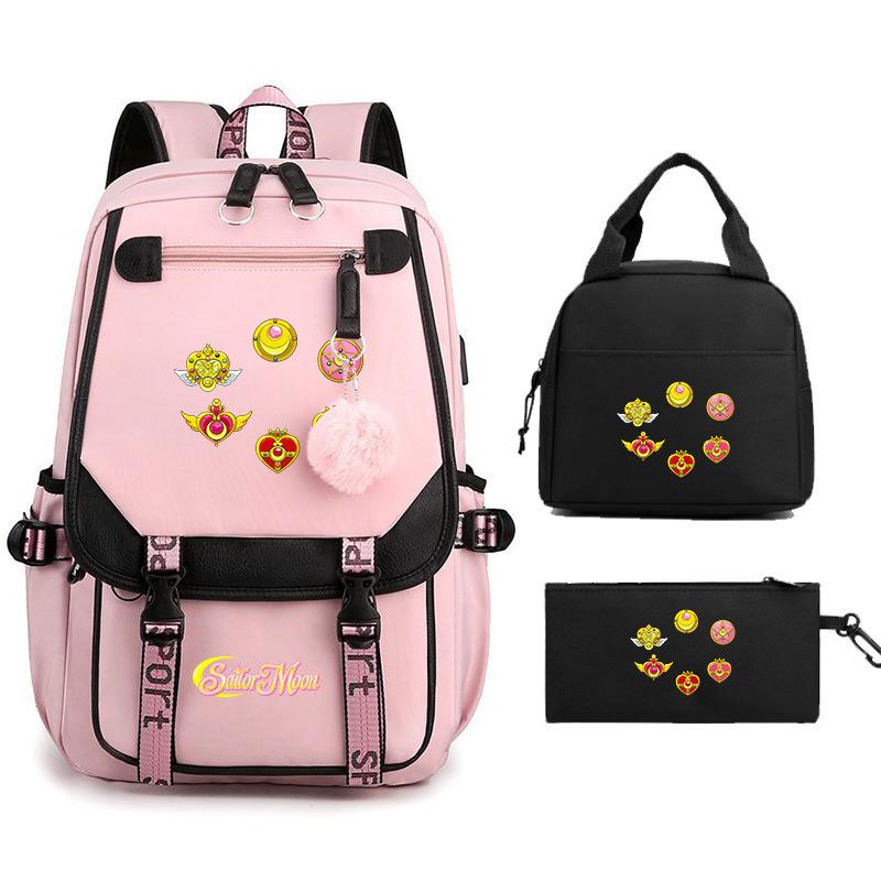 Sailor Moon Cartoon Elementary School Bag Lightweight Junior High School Backpack Women's Large Capacity Travel Bag