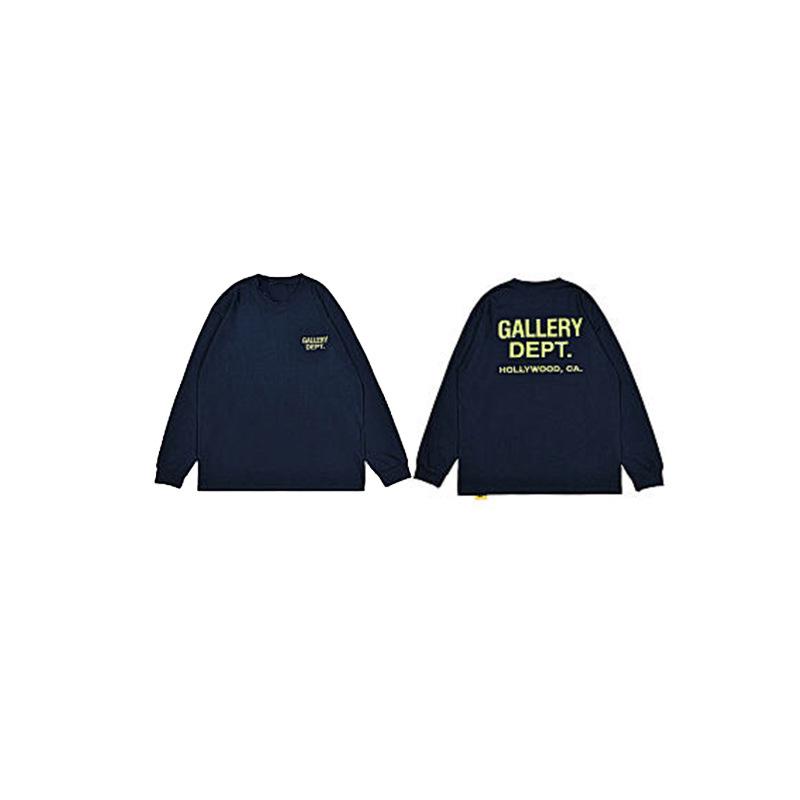 

GALLERY DEPT Classic Arm Logo Slogan Waffle Knit Long Sleeve T-Shirt Medium