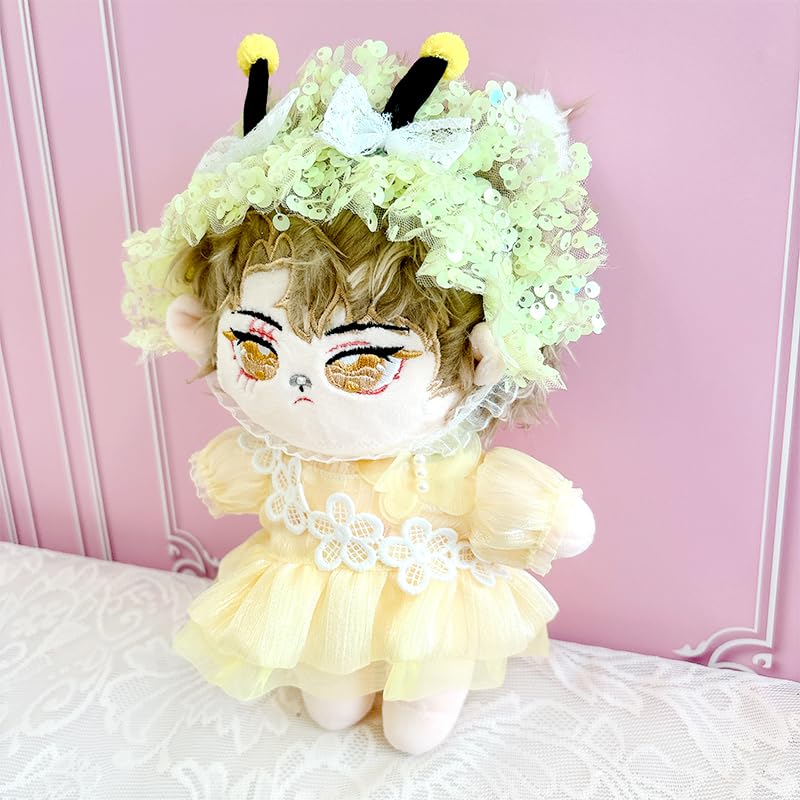 [Plushie] Plush Toy Dress & Head Dress Set [Bee] for 20cm Plush Toy, Yellow, g.trigger, Oshi-Nui, Nuikatsu [Product]