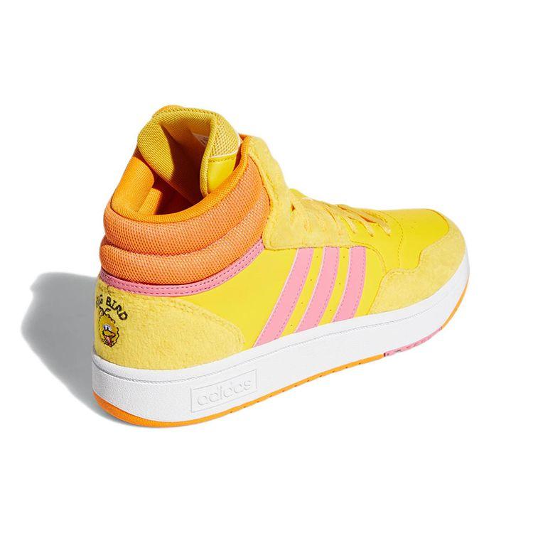 Adidas Sesame Street X  Neo Hoops 3.0 Mid Casual Fashion Durable High-Top Sneakers Unisex Sneakers Yellow GX6105
