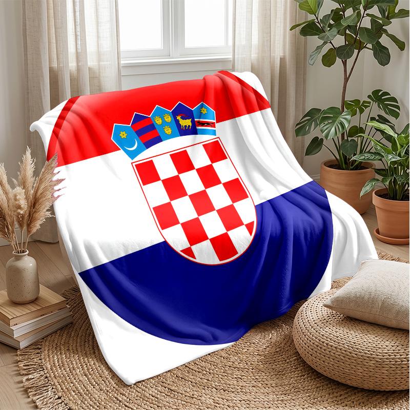 Croatia national football team Theme blanket Soft Flannel Fleece Blanket Warm Lightweight Throw Blanket for Home Sofa Bed
