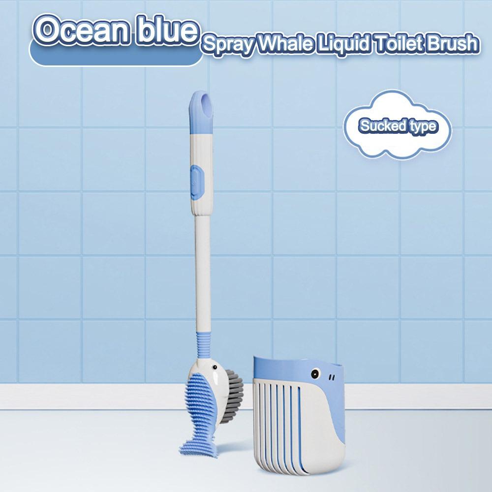 

Силиконовый ершик для унитаза с длинной ручкой, настенный, легкоочищаемый, щетка для чистки унитаза, креативный, не оставляющий мертвых углов, ершик для унитаза для ванной комнаты синий