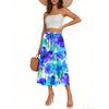 Women's Skirt Bohemian Skirt Floral Print Casual Temperament Pocket Skirt
