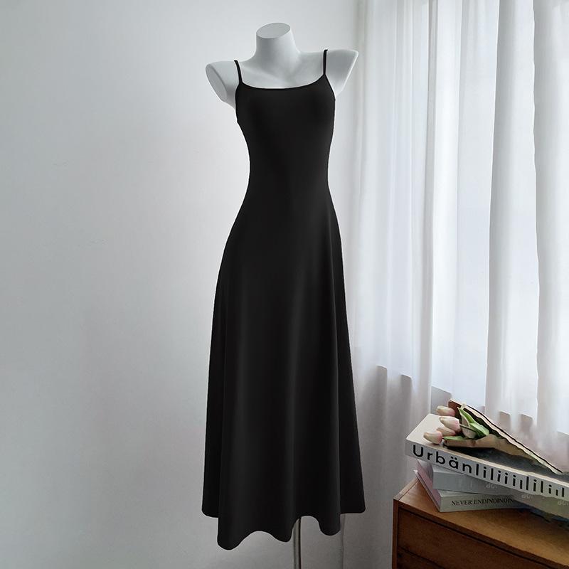 Suspender dress women's summer a-word hip skirt new summer slim temperament long dress sexy and thin skirt