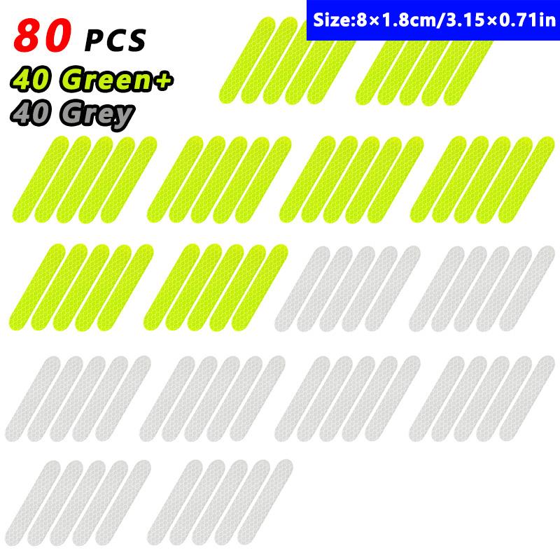 Car Wheel Hub Reflective Stripes Door Safety Opening Warning Sticker Tape Auto Rear Warning Reflective Tape Car Accessories