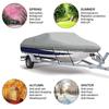 190T Yacht Outdoor Protection Waterproof Boat Cover Oxford Fabric Anti-smashing Tear Proof Silver Reflective Boat Cover 11-22FT