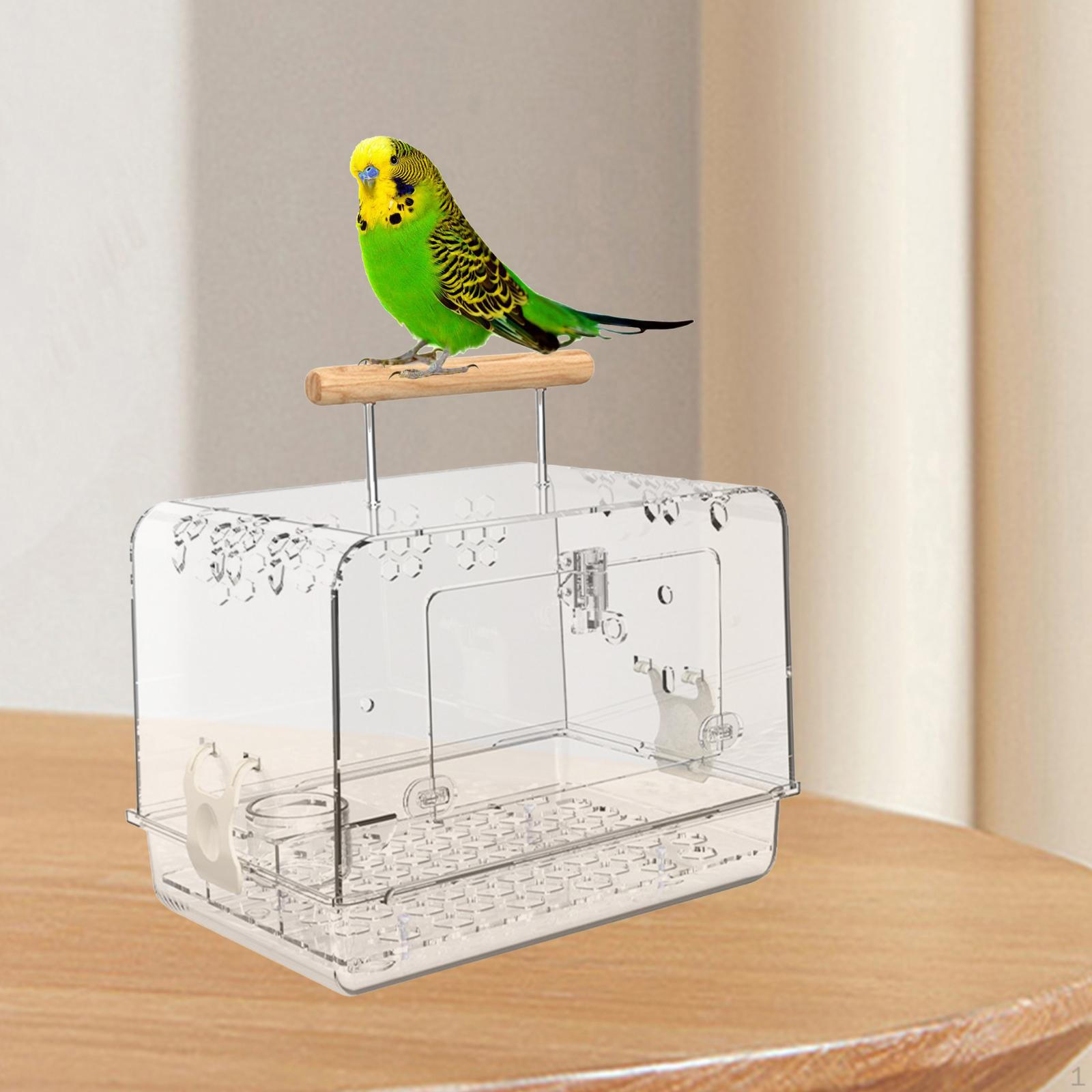 Acrylic Villa Bird Cage for Parrots And Small Birds with Handle Bird Cage