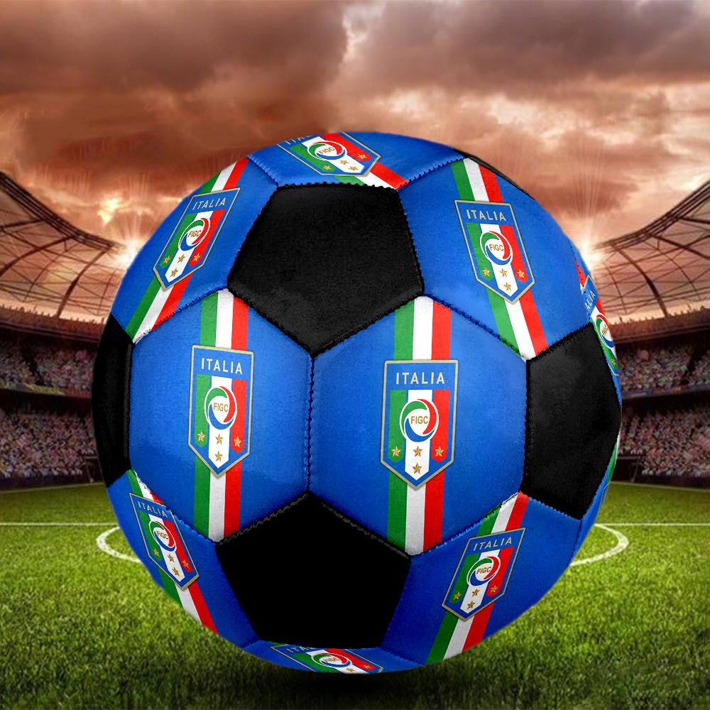TAGLIA 5 Pallone da Calcio Italiano Colorato Per Tutte le Età Cucito a Macchina PVC Pronto per la Competizione Resistente Ad Alto Rimbalzo