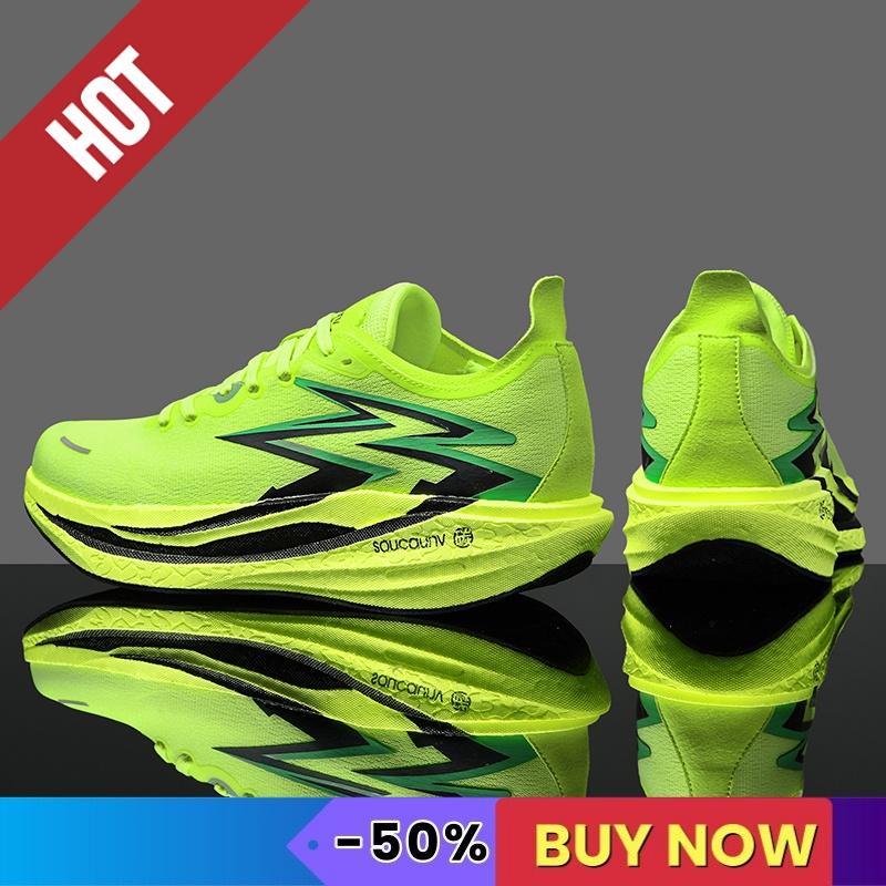 Marathon Sneakers Men's Running Shoes Professional Carbon Plate Sports Training Shoes Outdoor Non-slip Shock-absorbing Tennis